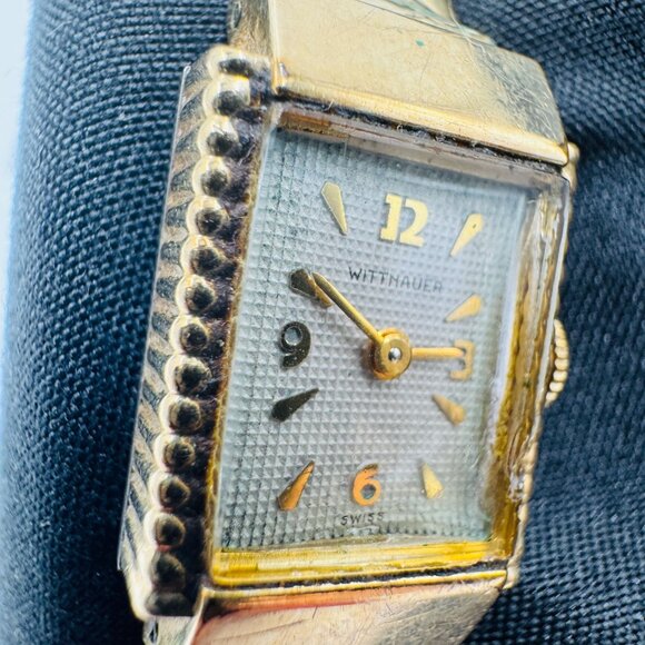 Vtg 1950's Wittnauer Swiss Women's Watch 10k G.F. Kestenmade Band Made in USA - Picture 11 of 16